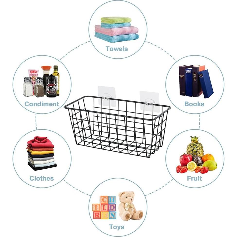 Paquete de 4 cestas de almacenamiento colgantes JUNCHU CHERRY