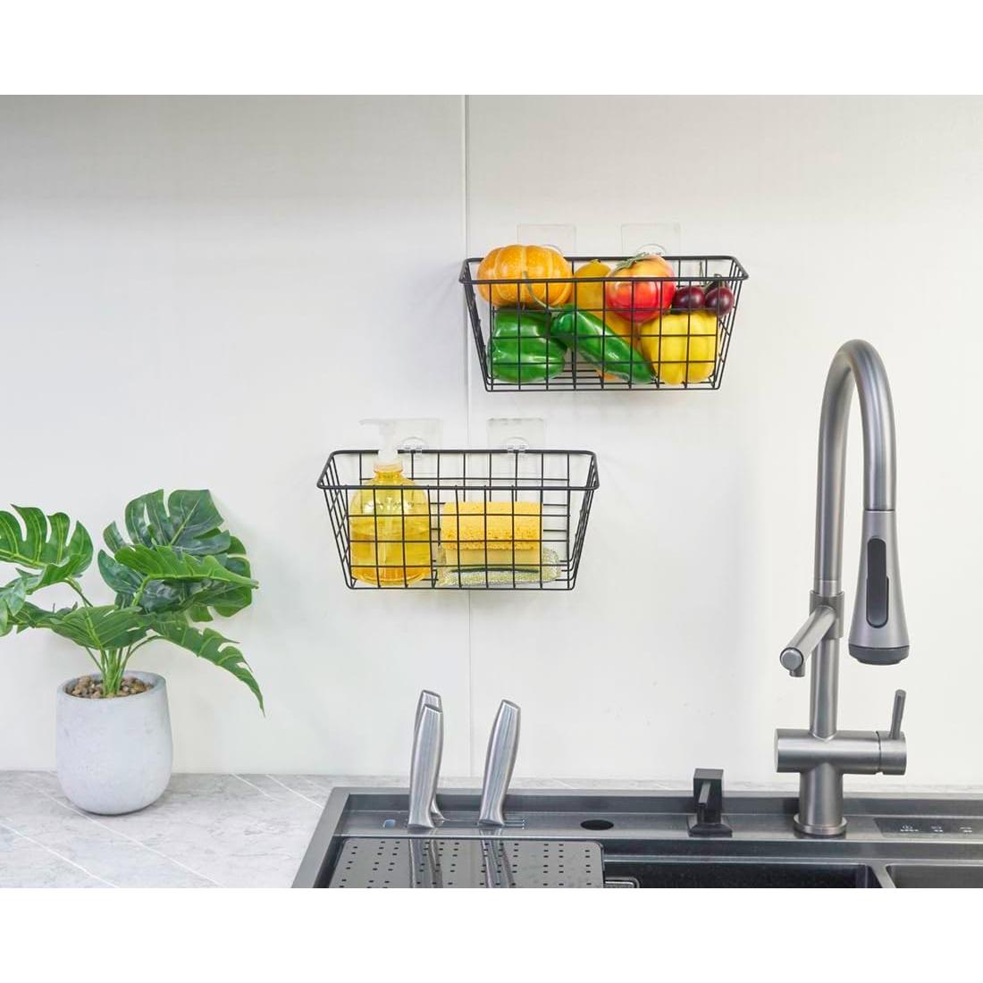 Paquete de 4 cestas de almacenamiento colgantes JUNCHU CHERRY