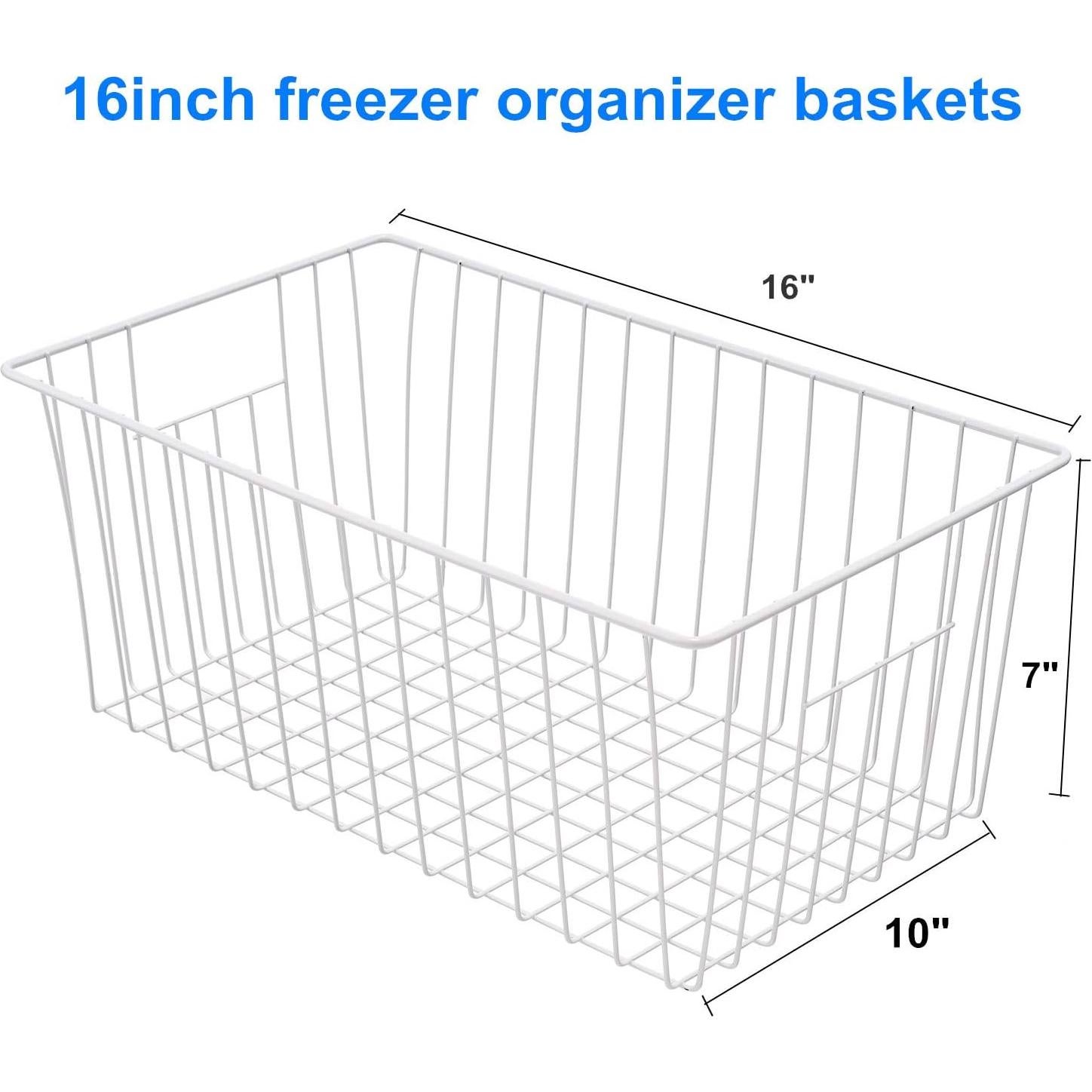 Organizador de Almacenamiento de Alambre Y.Z.Bros - 3 Cestas para Congelador 40.64x25.4x17.78cm