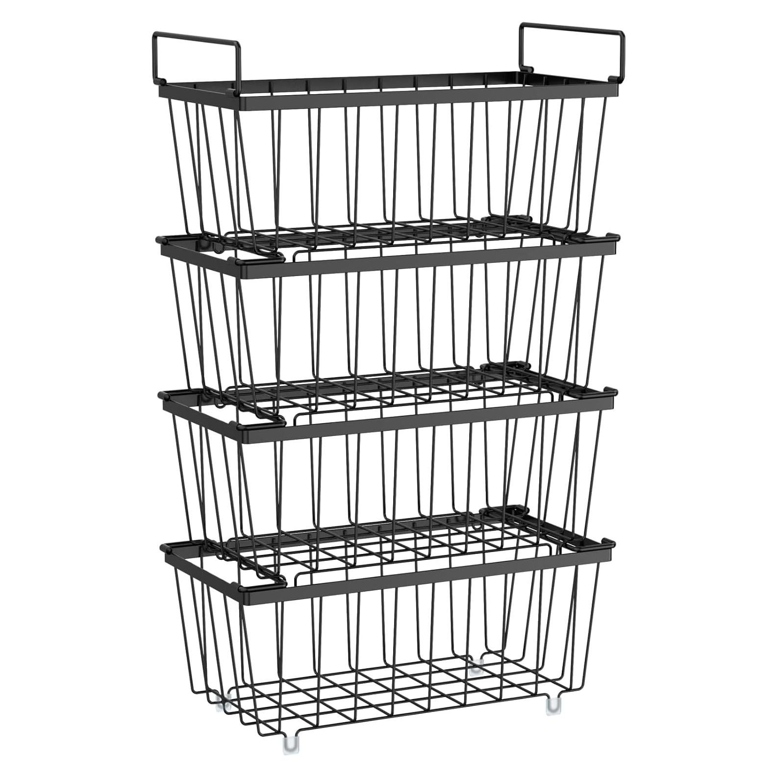 Organizadores de Congelador iSPECLE - 4 Bins Apilables 37.34cm