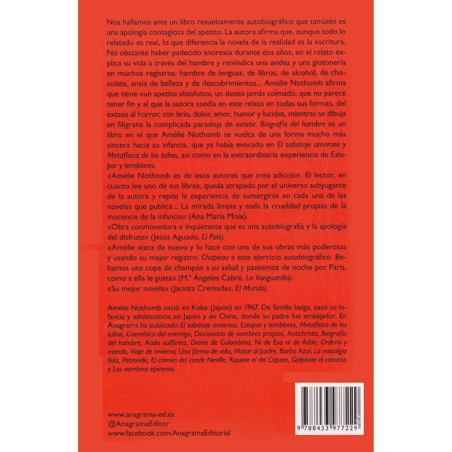 Biografía del hambre (Spanish Edition)