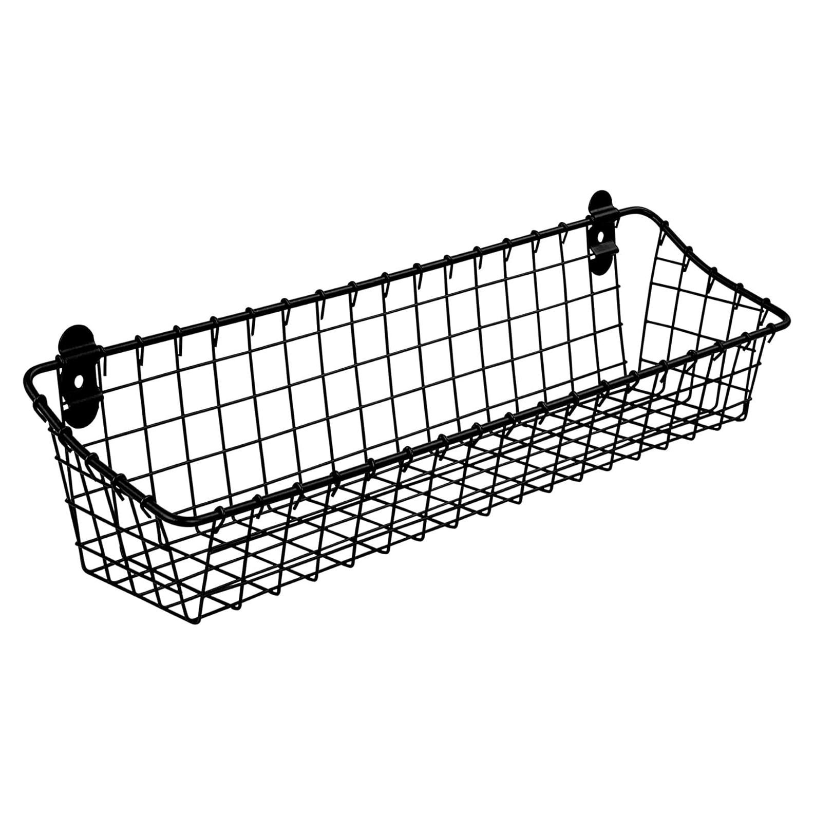 Cesta de Almacenamiento de Pared Spectrum - Mediana, Negro