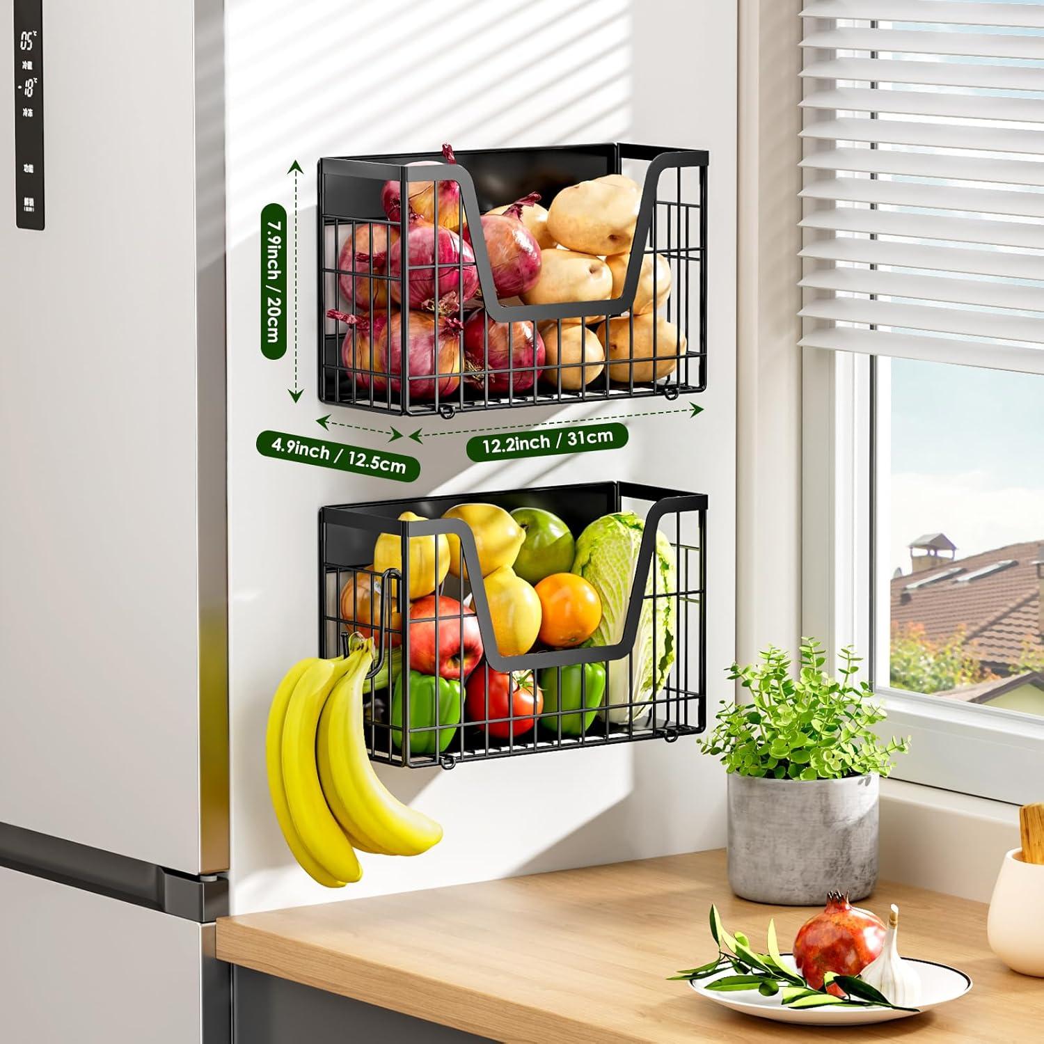 Estante Magnético para Nevera YIWANFW - 2 Set, 31x12.4 cm