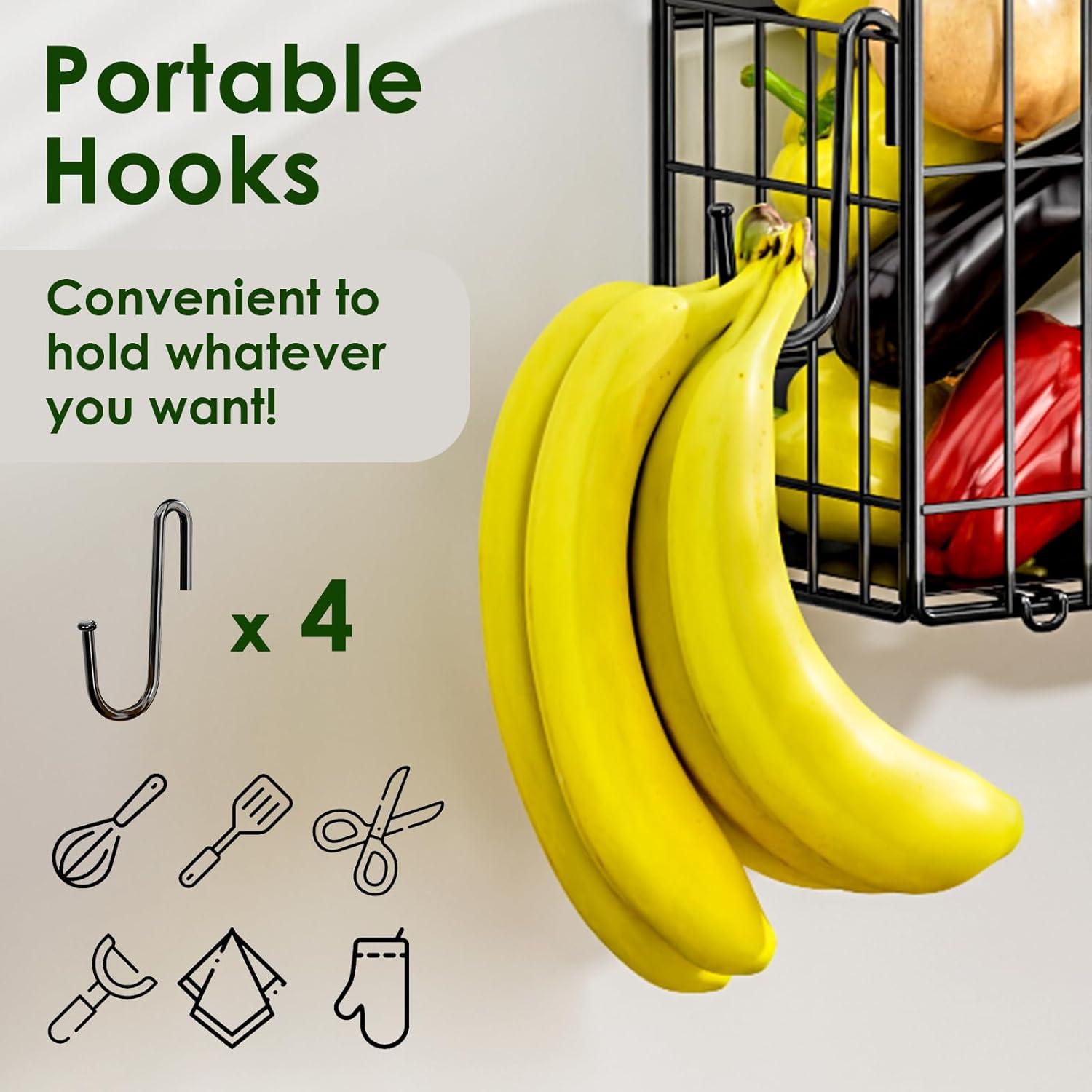 Estante Magnético para Nevera YIWANFW - 2 Set, 31x12.4 cm