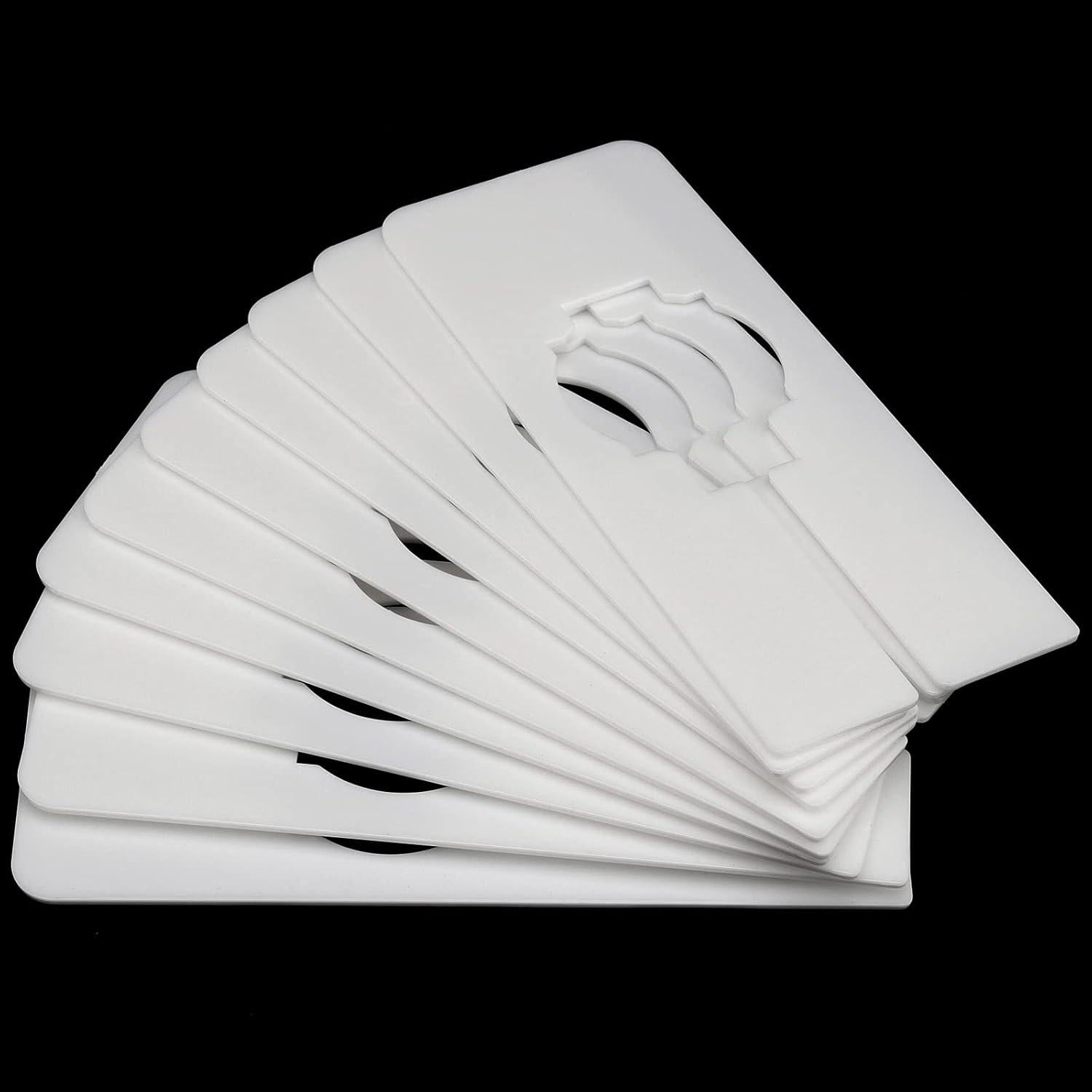 Divisores de Ropa KEILEOHO 100 Piezas Plástico Blanco 12.7x5.1 cm