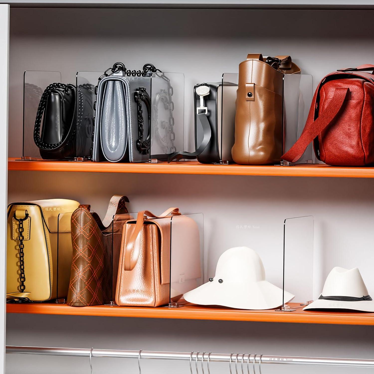 Divisores de Estante Acrílico Yieach - 8 Piezas 28.2x22.1cm