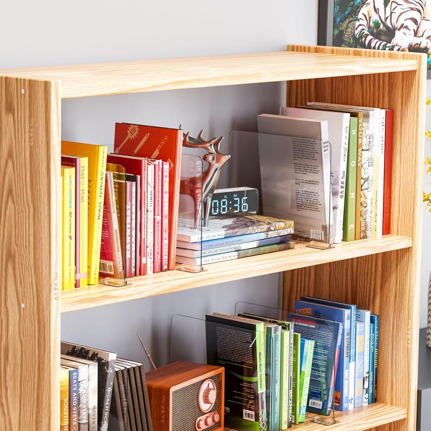 Divisores de Estante Acrílico Yieach - 8 Piezas 28.2x22.1cm