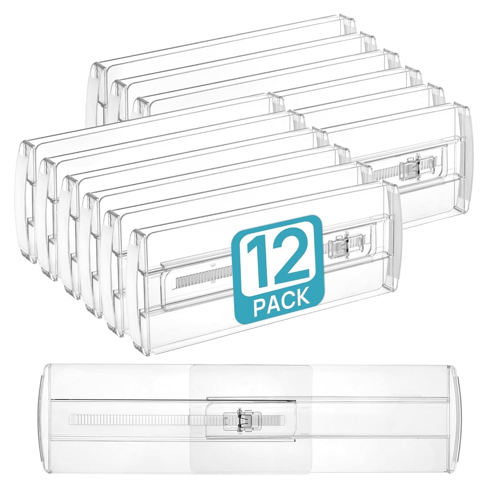 Divisores de Cajones Vtopmart 12 Piezas Ajustables 10.2-16.6 cm