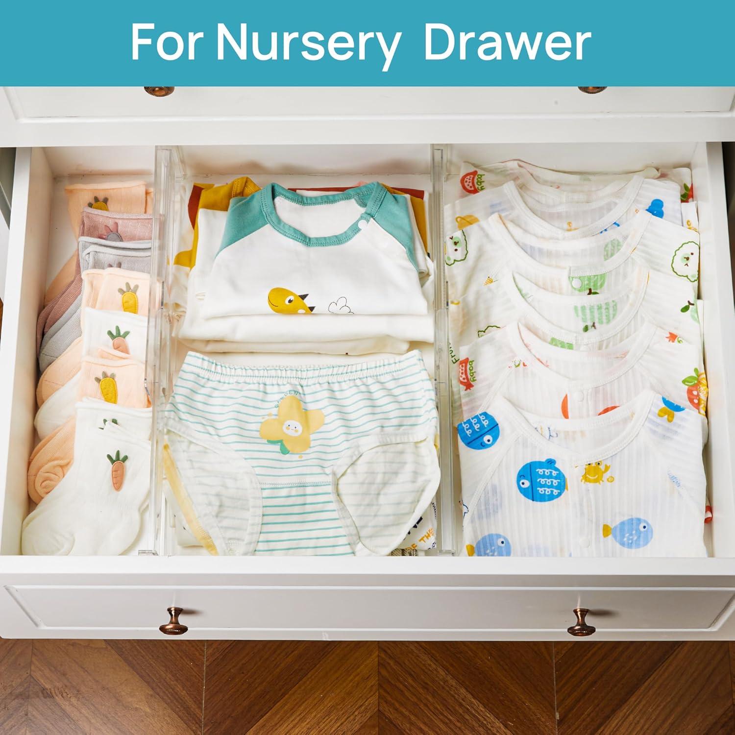 Divisores de Cajones Vtopmart 12 Piezas Ajustables 10.2-16.6 cm