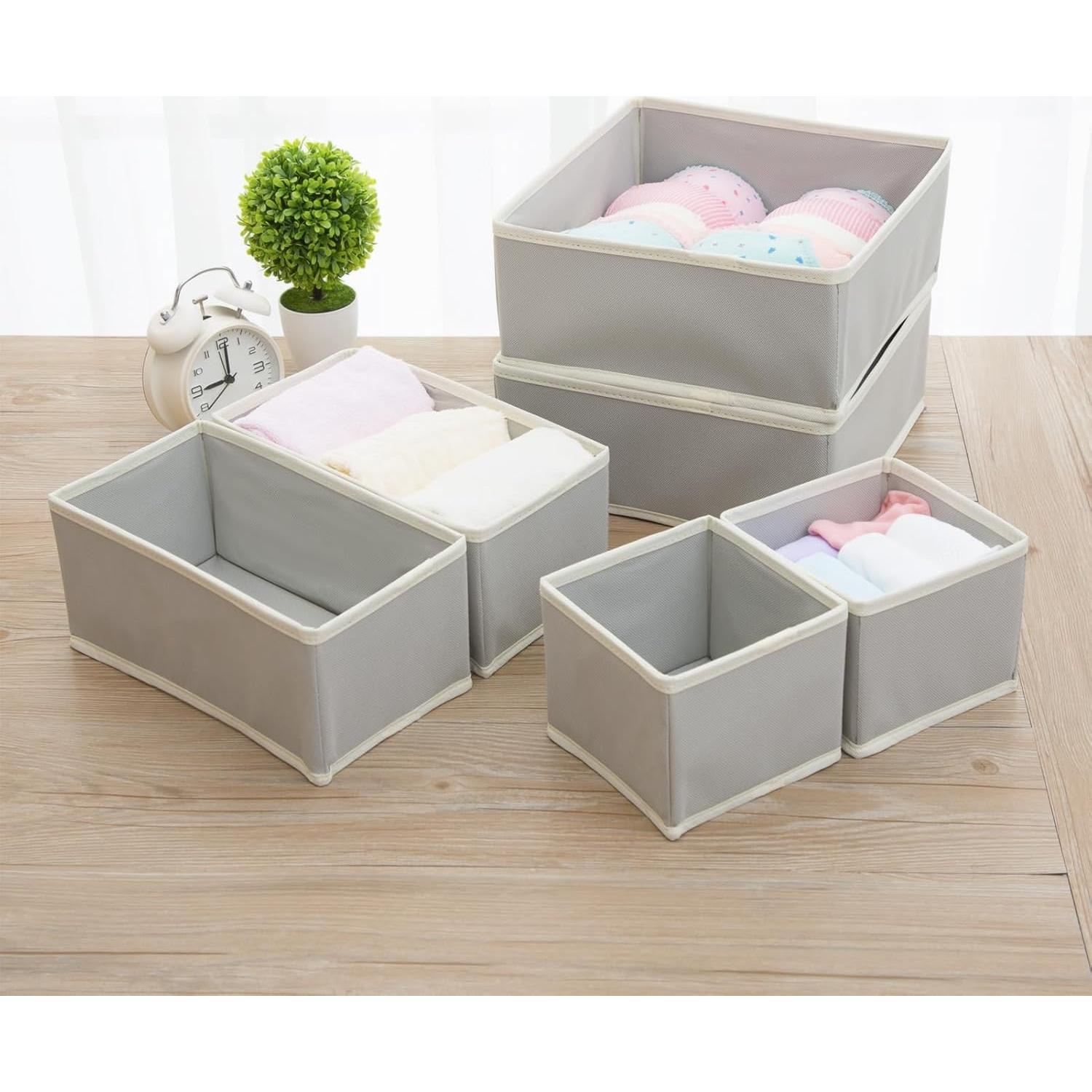 Juego de Organizadores de Cajones Bructhun 3 Paquetes Gris