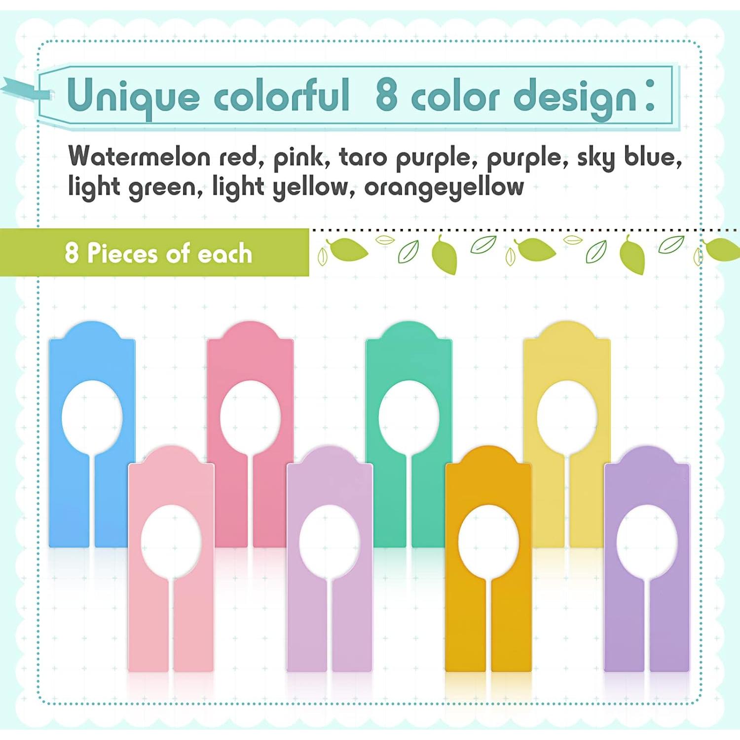 Divisores de Closet Sintuff 64 Pcs Multicolor Rectangulares