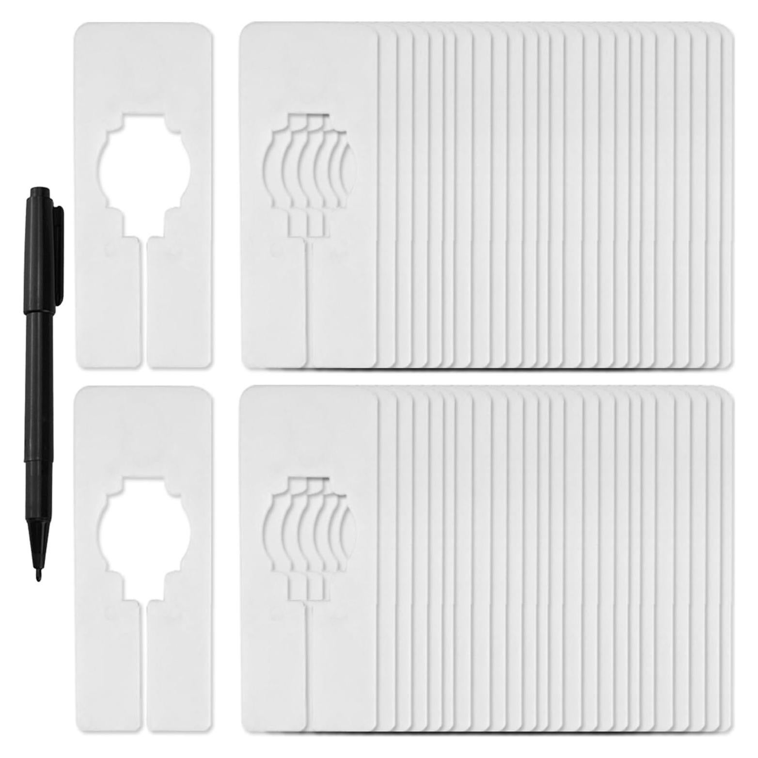 Divisores de Estante Rectangulares Blulu 50 Piezas con Marcador