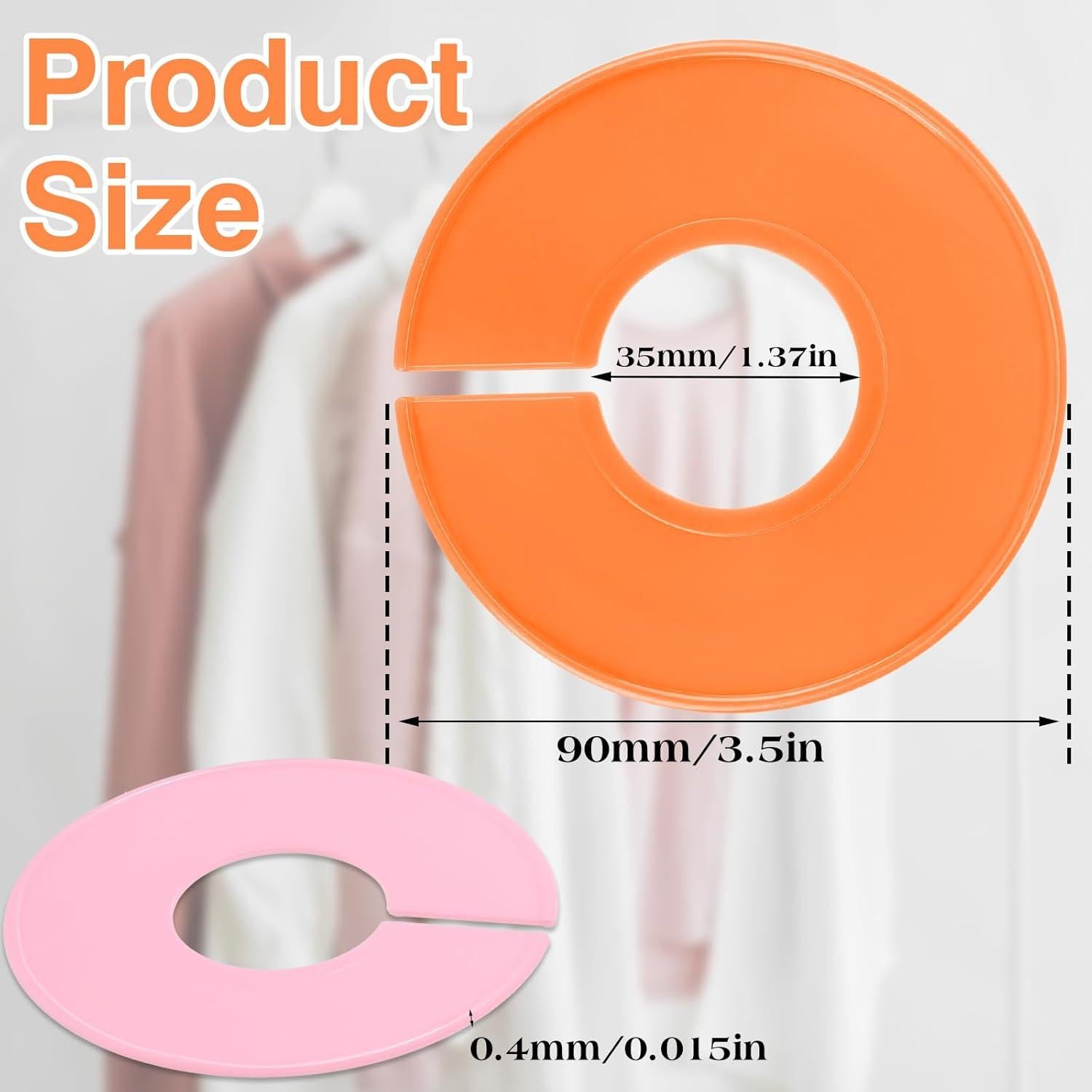 Divisores de Armario Coloridos Giantree - 10 Pcs Redondos 9cm