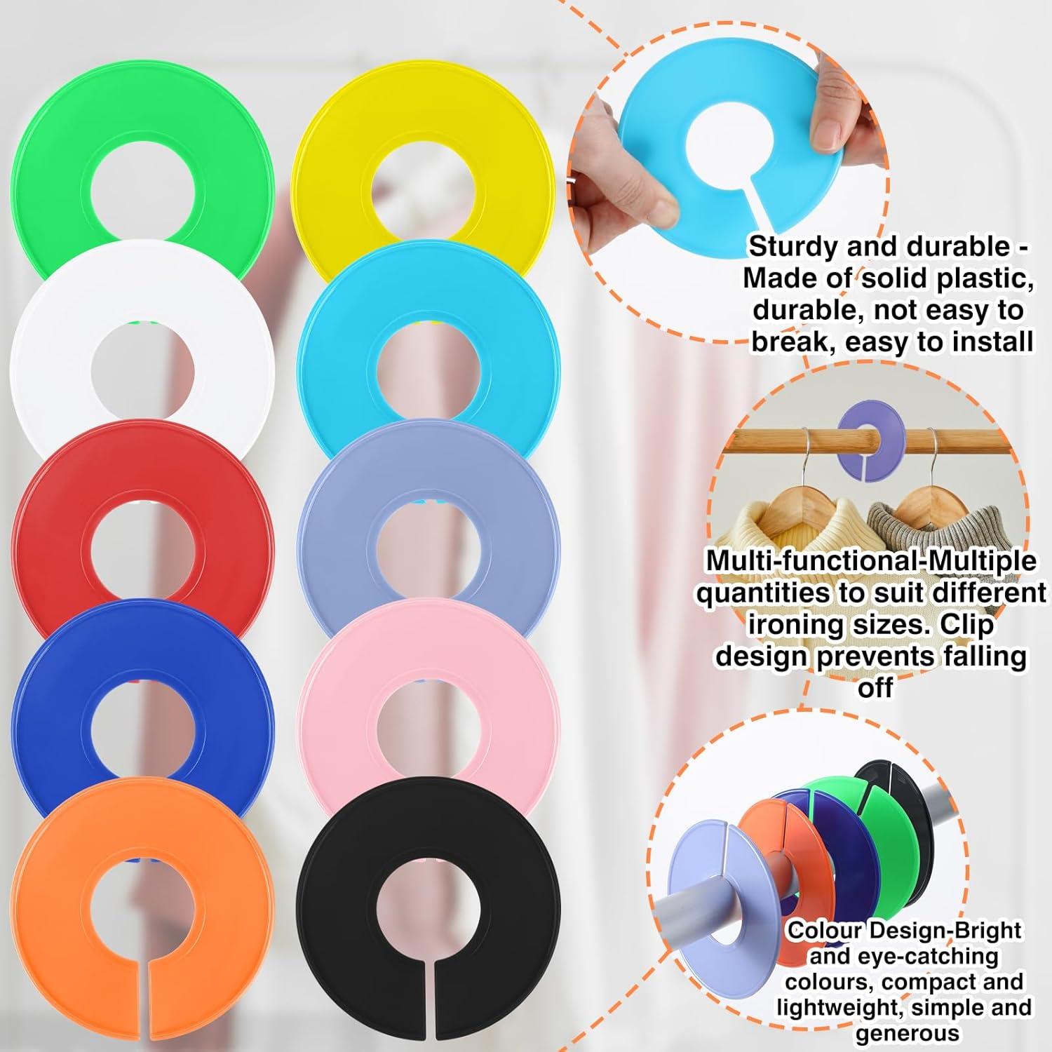 Divisores de Armario Coloridos Giantree - 10 Pcs Redondos 9cm