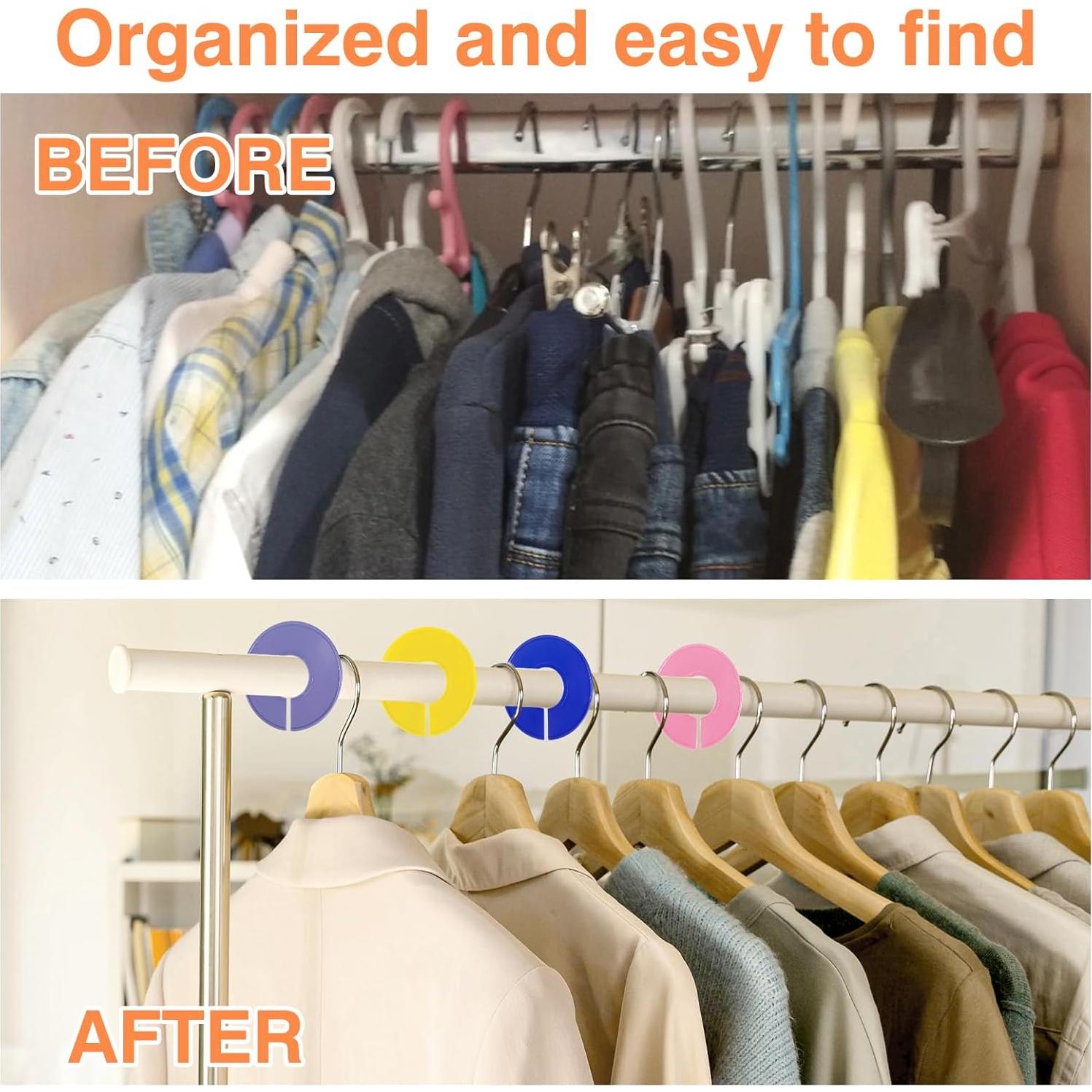 Divisores de Armario Coloridos Giantree - 10 Pcs Redondos 9cm