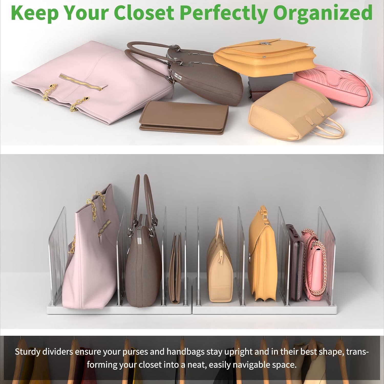 Divisores de Estante Ajustables Venuekkuri - 2 Piezas 33.8x22.9x21.6 cm