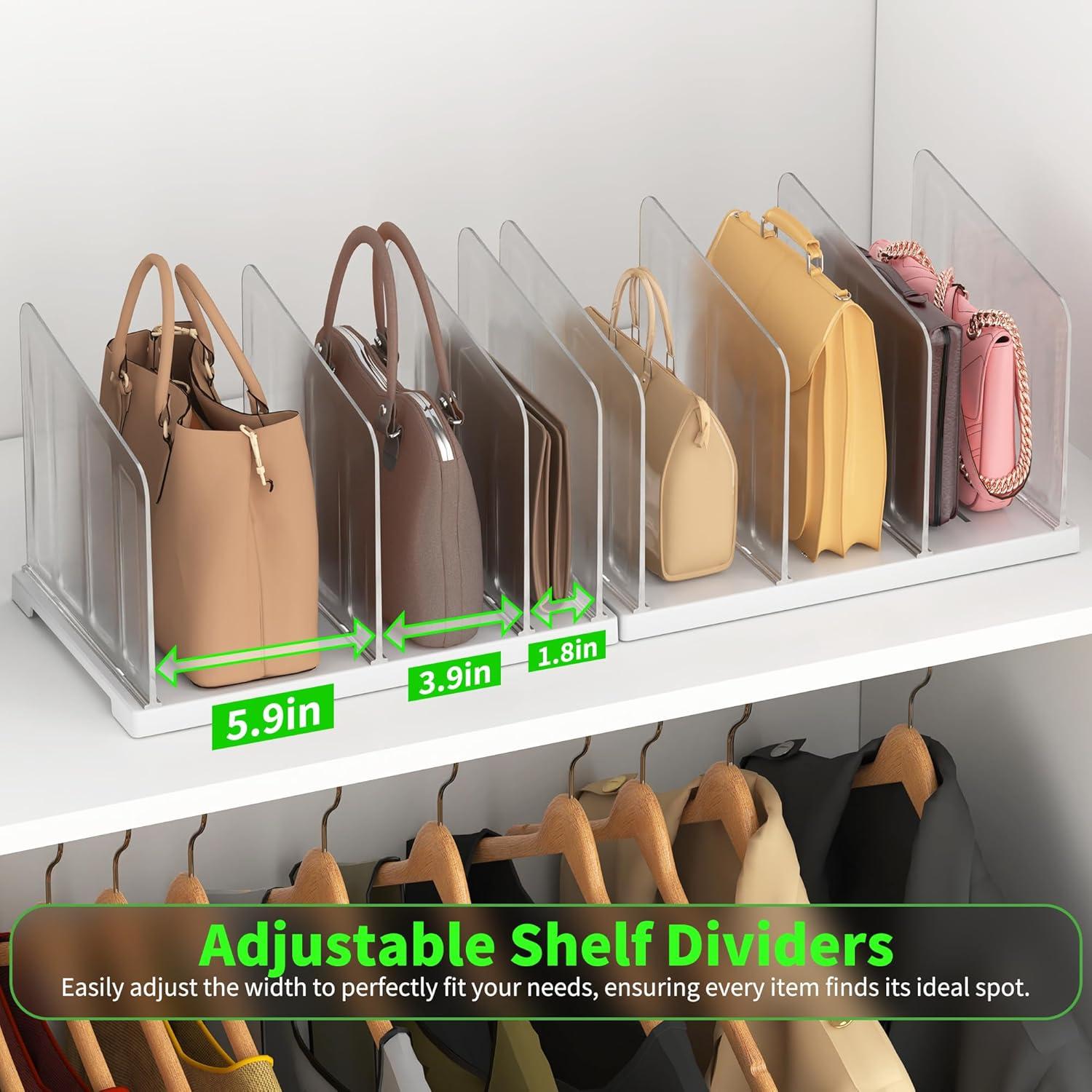 Divisores de Estante Ajustables Venuekkuri - 2 Piezas 33.8x22.9x21.6 cm