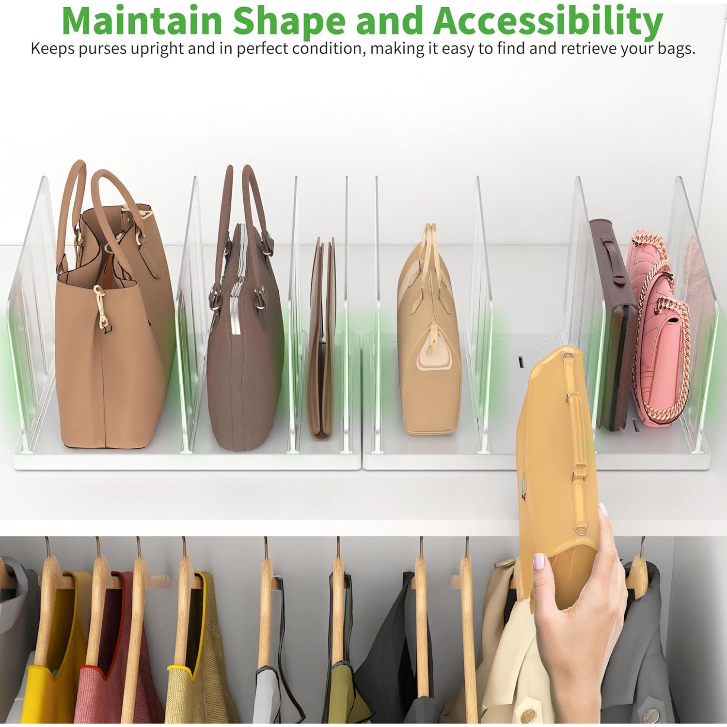 Divisores de Estante Ajustables Venuekkuri - 2 Piezas 33.8x22.9x21.6 cm