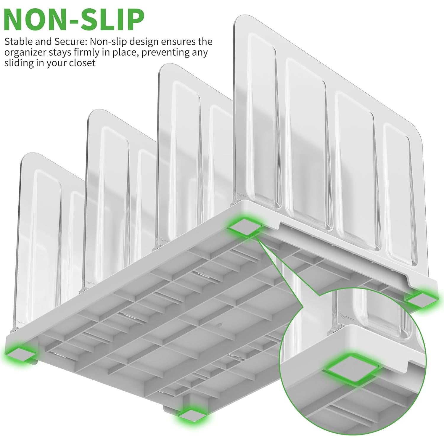 Divisores de Estante Ajustables Venuekkuri - 2 Piezas 33.8x22.9x21.6 cm