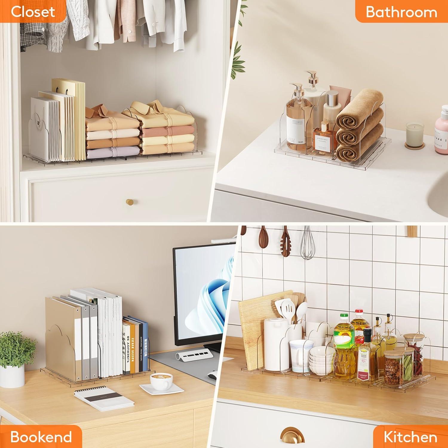 Organizador de Bolsos Lifewit 2 Piezas Ajustable Transparente