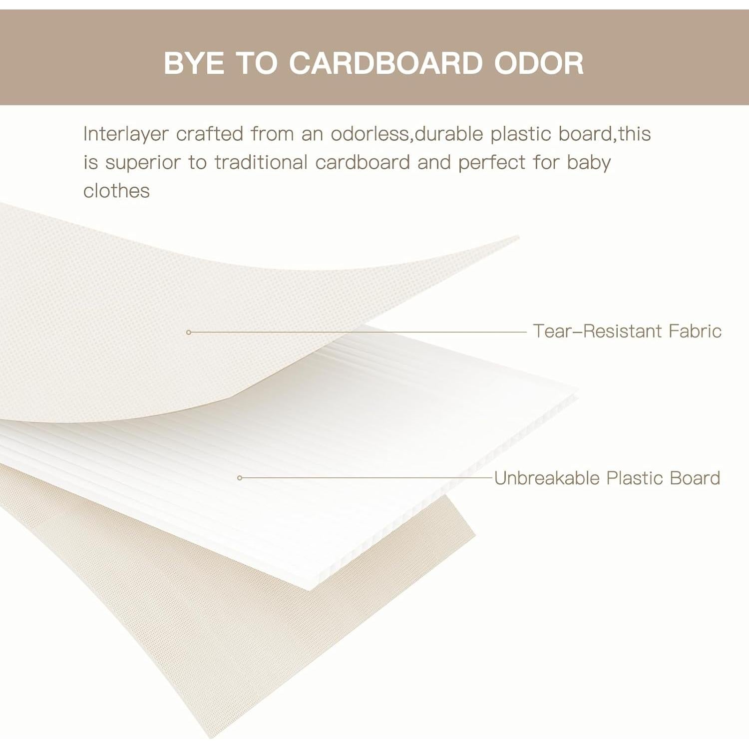 Organizador de Cajones Criusia Beige - 10 Piezas para Ropa