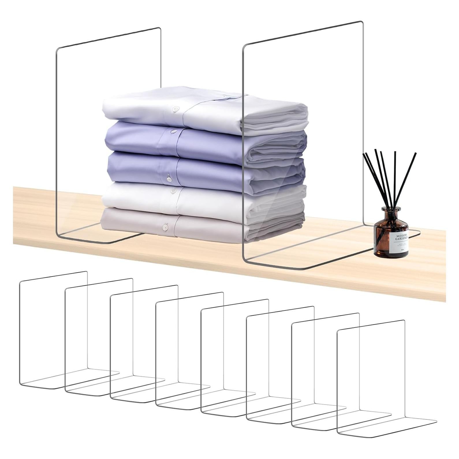 Divisores de Estante Acrílico Harava 25.4 cm - Organizadores Closet