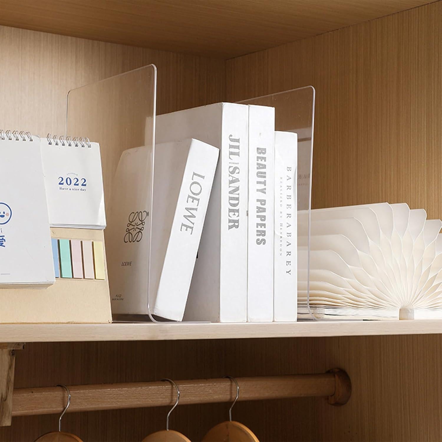 Divisores de Estante Acrílico Harava 25.4 cm - Organizadores Closet