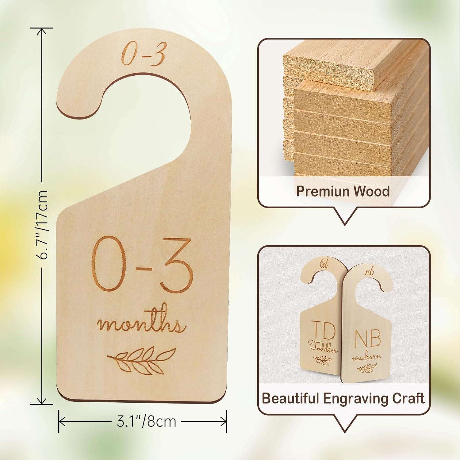 Divisores de Armario para Bebés ITDYB - Juego de 8 Madera