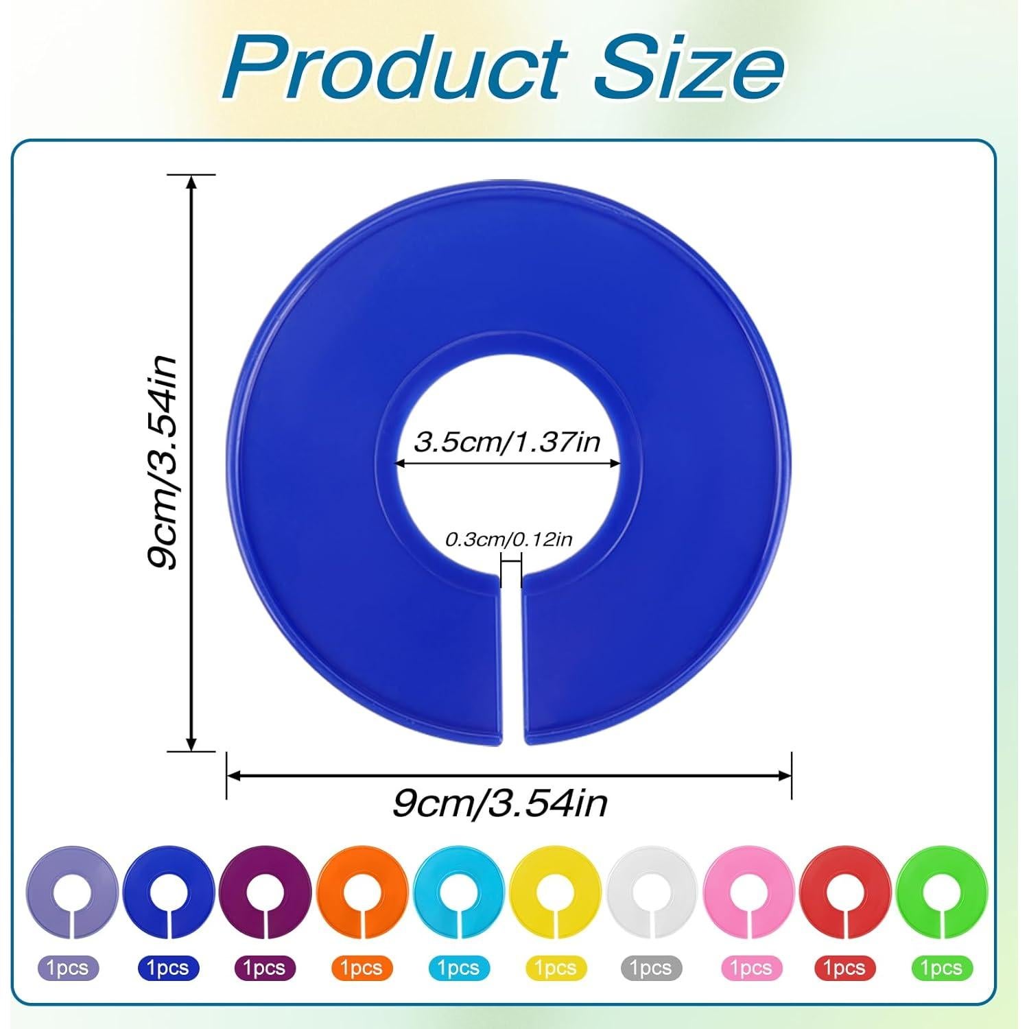 Divisores de Armario Mozeat 10 PCS Coloridos para Perchas