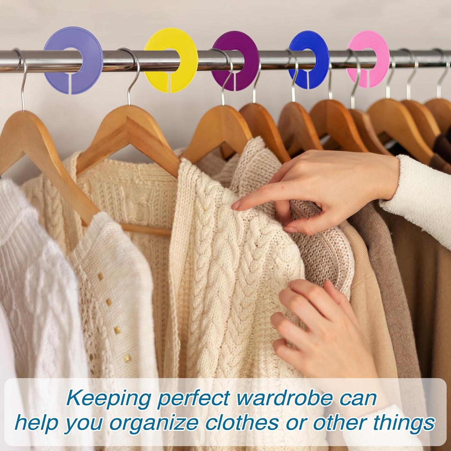 Divisores de Armario Mozeat 10 PCS Coloridos para Perchas