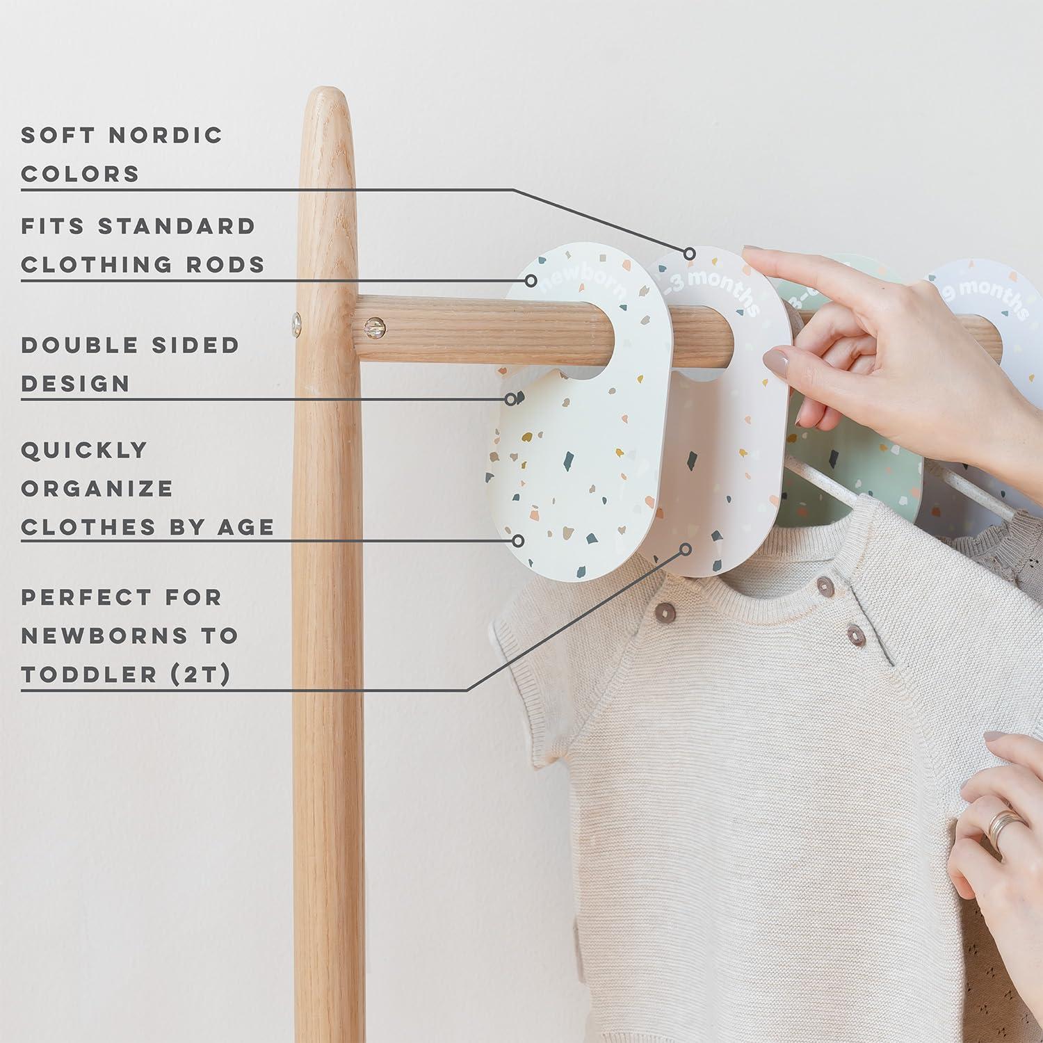 Juego de 8 Divisores de Armario 3 Sprouts - Organizador Bebés