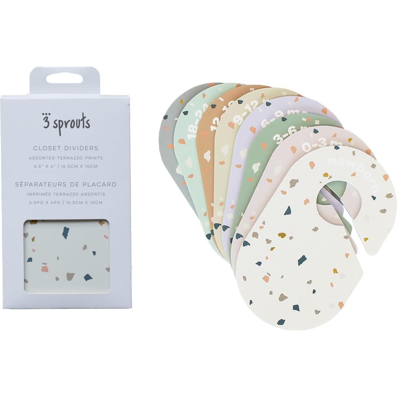 Juego de 8 Divisores de Armario 3 Sprouts - Organizador Bebés