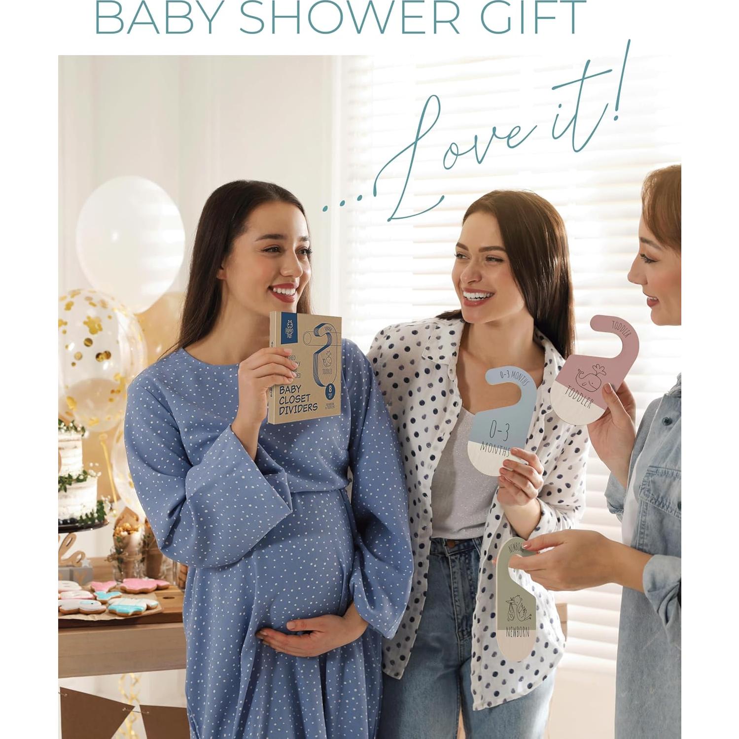 Divisores de Ropa para Bebés Hippotale - 8 Organizadores de Madera