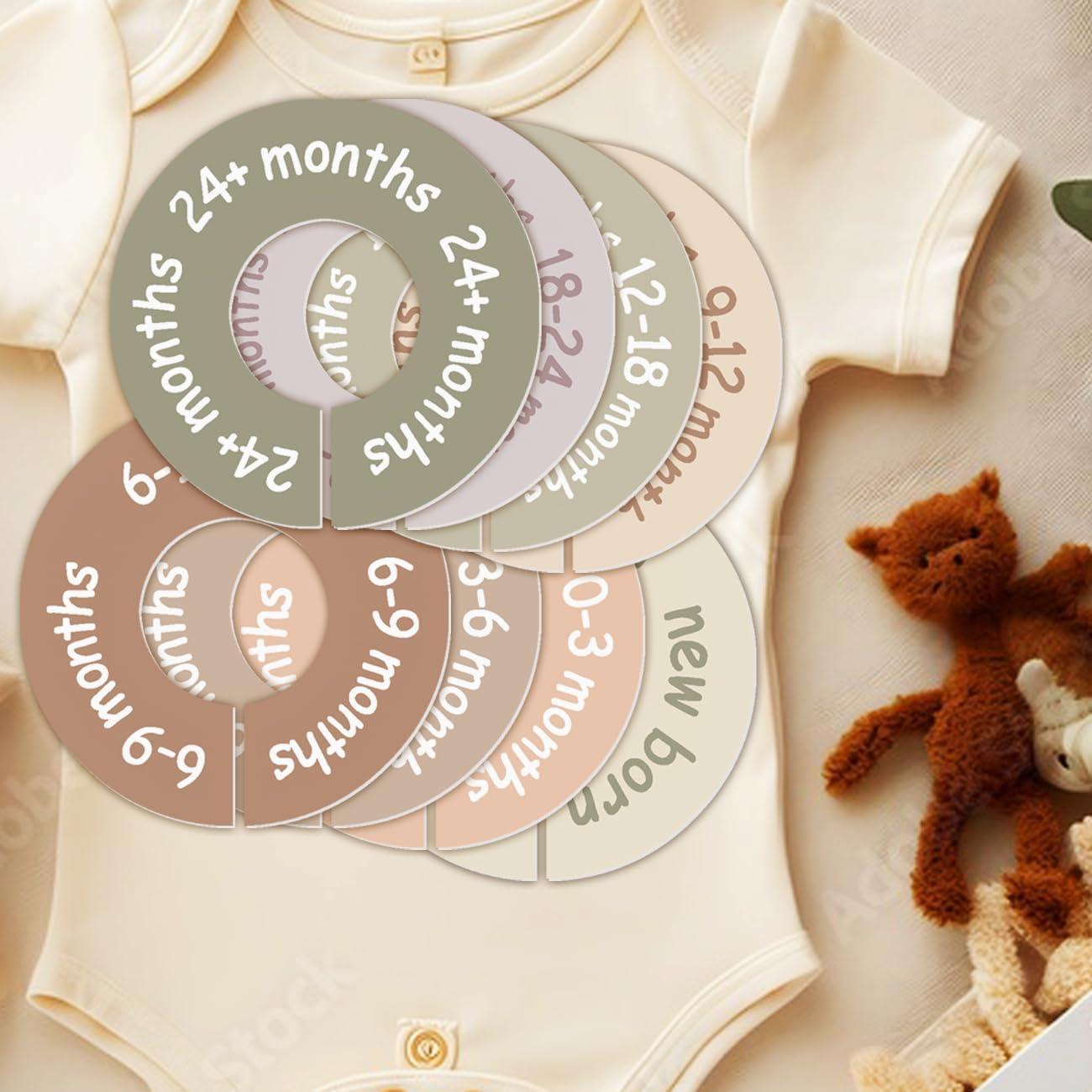 Divisores de Armario para Bebés Cephira - Tono Tierra, Ajustables