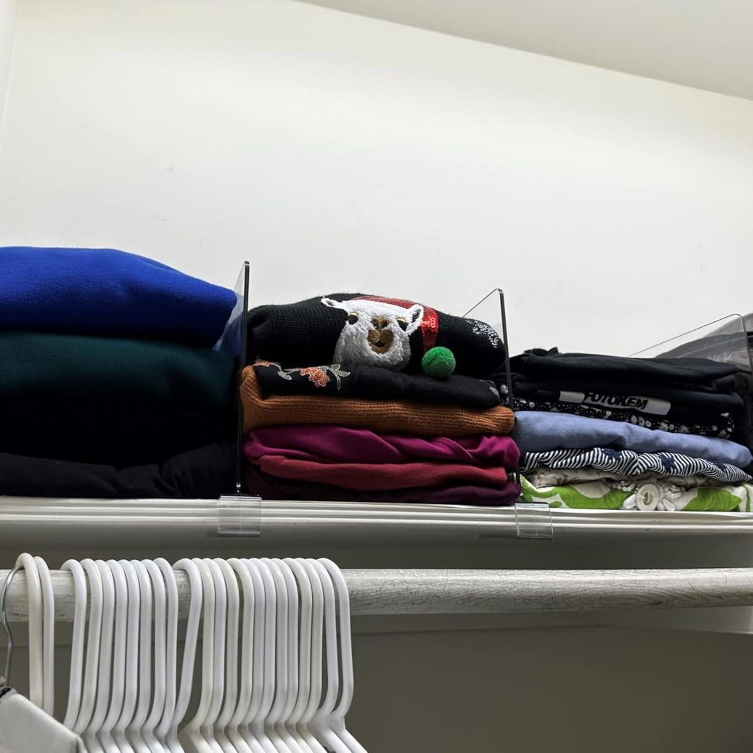 Divisores de Estante Acrílico SuoXing 6 Piezas 30.48x20.32cm