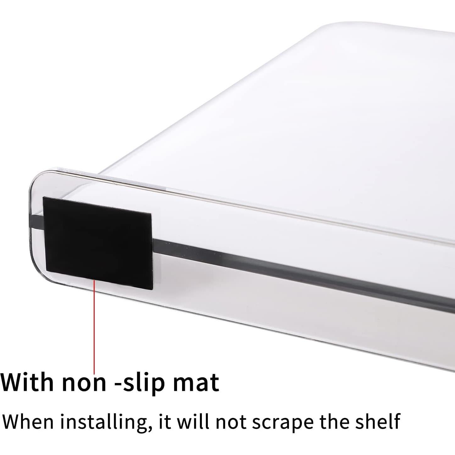 Divisores de Estante Acrílico SuoXing 6 Piezas 30.48x20.32cm