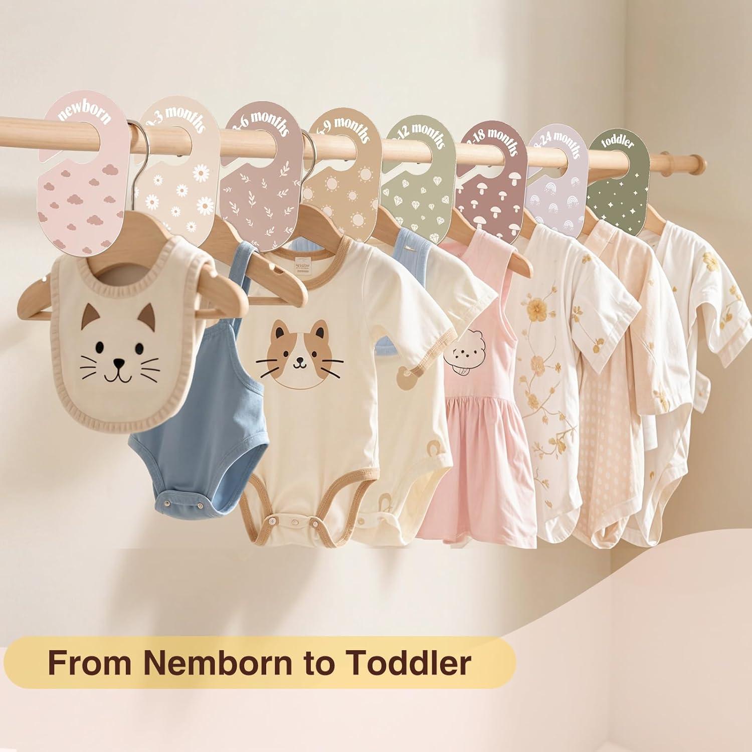 Divisor de Armario para Bebés WSICSE - Organizador de Ropa 8 Unidades