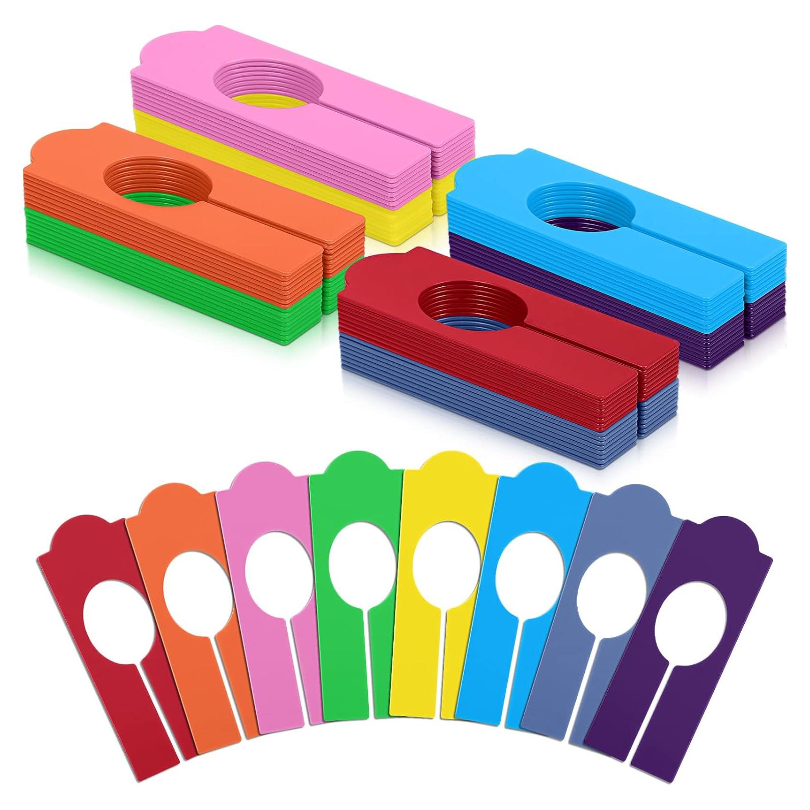 Divisores de Closet Sawysine 64 Pcs 8 Colores Rectangulares