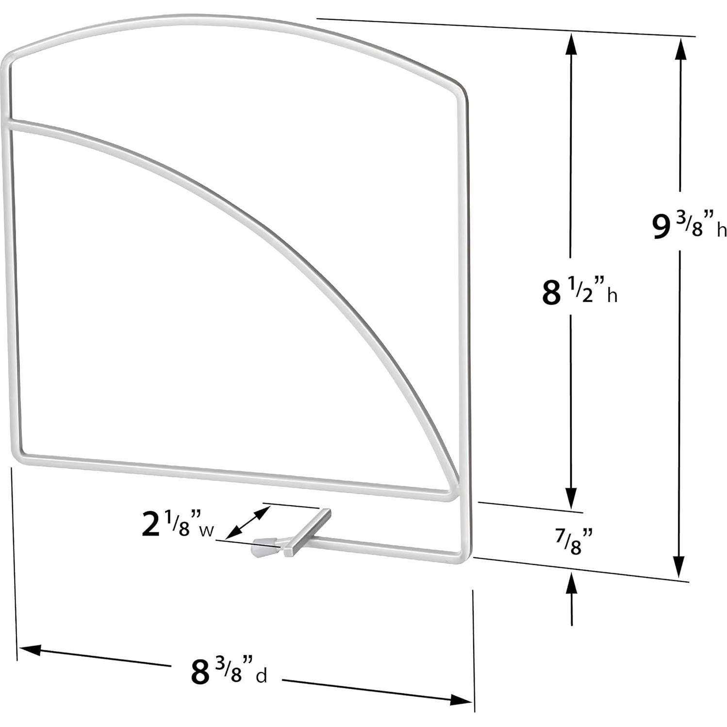 Divisores de Estantería Lynk - Organizador de Closet (Juego de 2) - Blanco