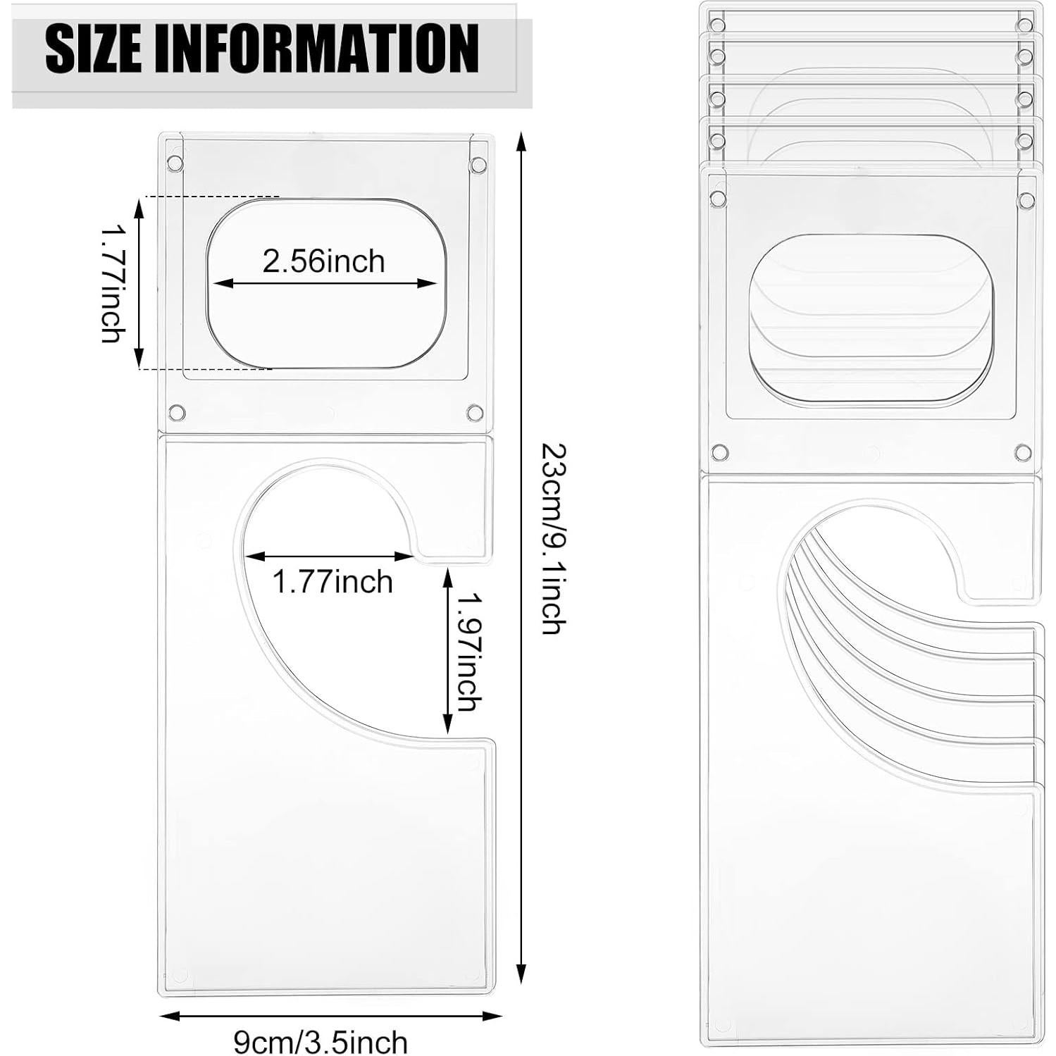 Divisores de Tamaño para Ropa Kathfly - 10 Piezas Plástico