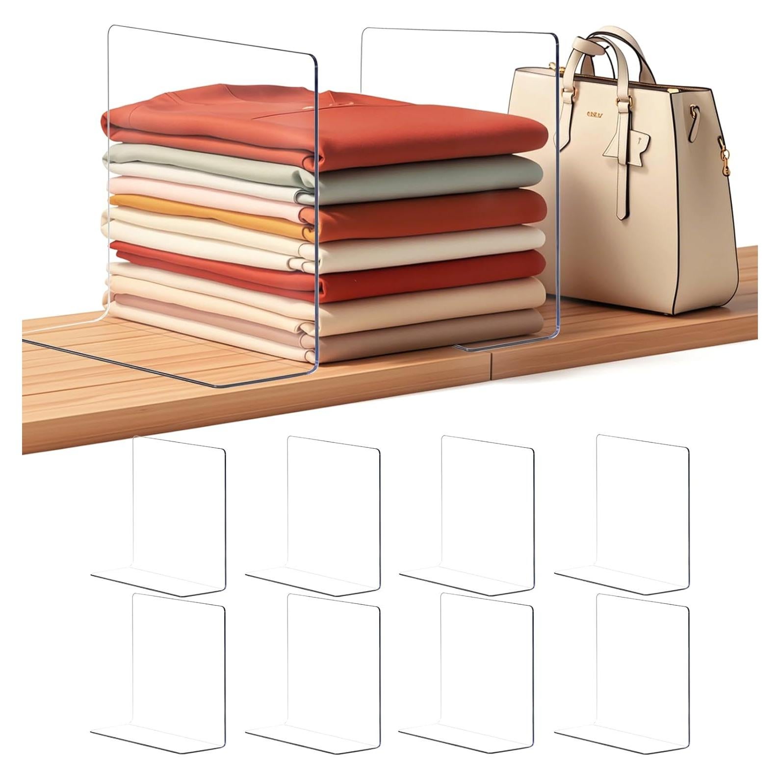 Divisores de Estante Acrílico Lebouri 30.48 cm - 8 Piezas