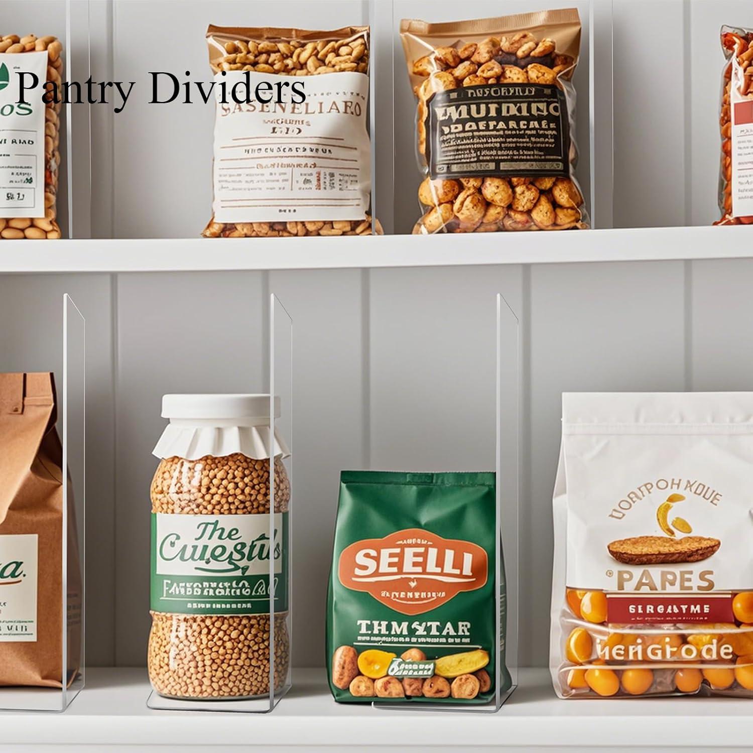 Divisores de Estante Acrílico Lebouri 30.48 cm - 8 Piezas