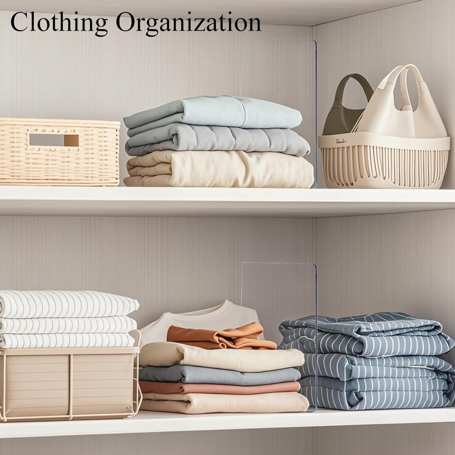 Divisores de Estante Acrílico Lebouri 30.48 cm - 8 Piezas