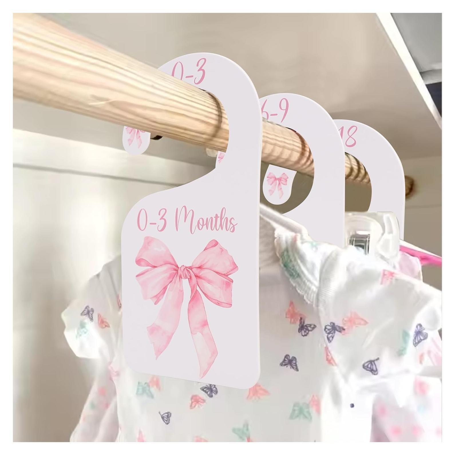 Divisores de Closet UOAOU para Bebé Niña Rosa 0-24 Meses