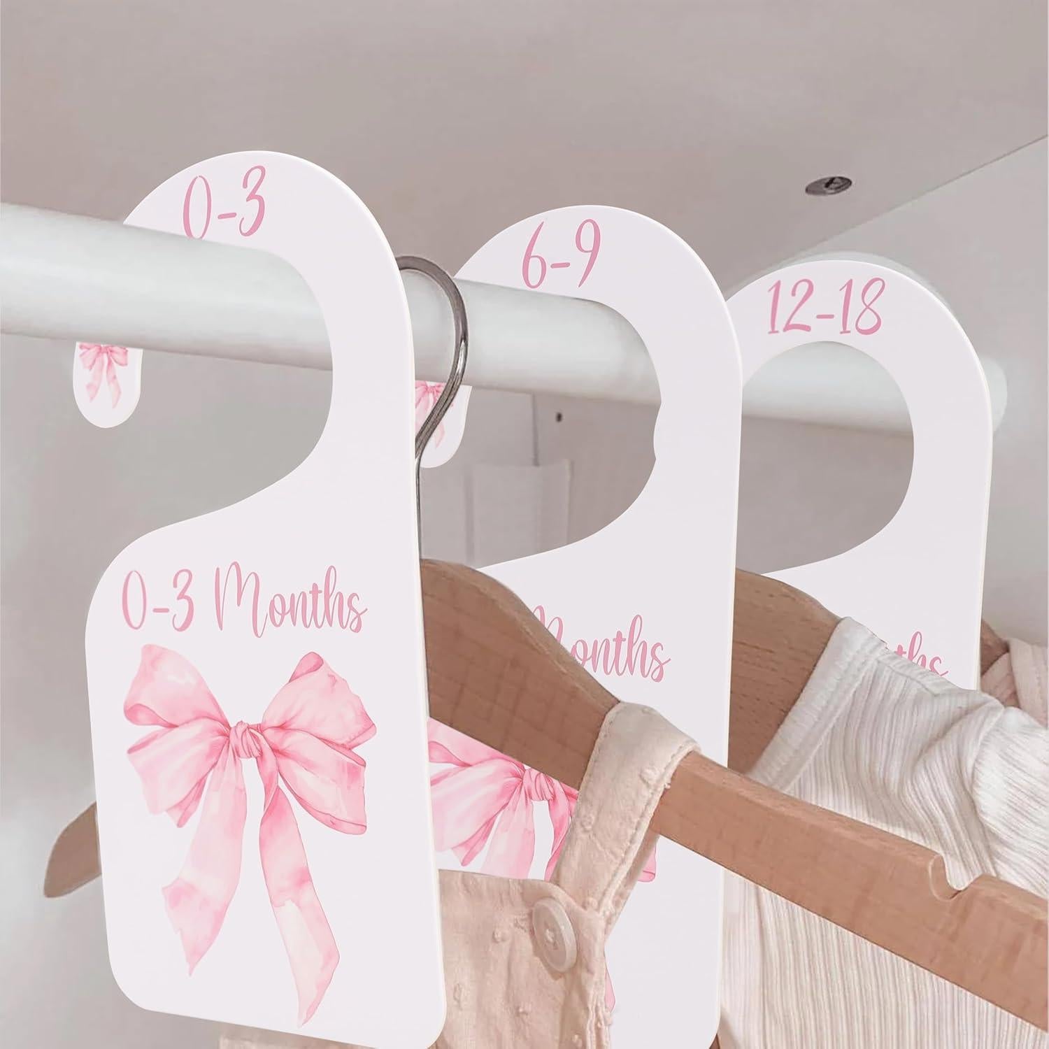 Divisores de Closet UOAOU para Bebé Niña Rosa 0-24 Meses