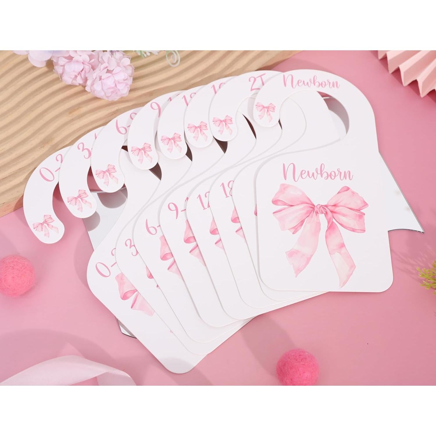 Divisores de Closet UOAOU para Bebé Niña Rosa 0-24 Meses