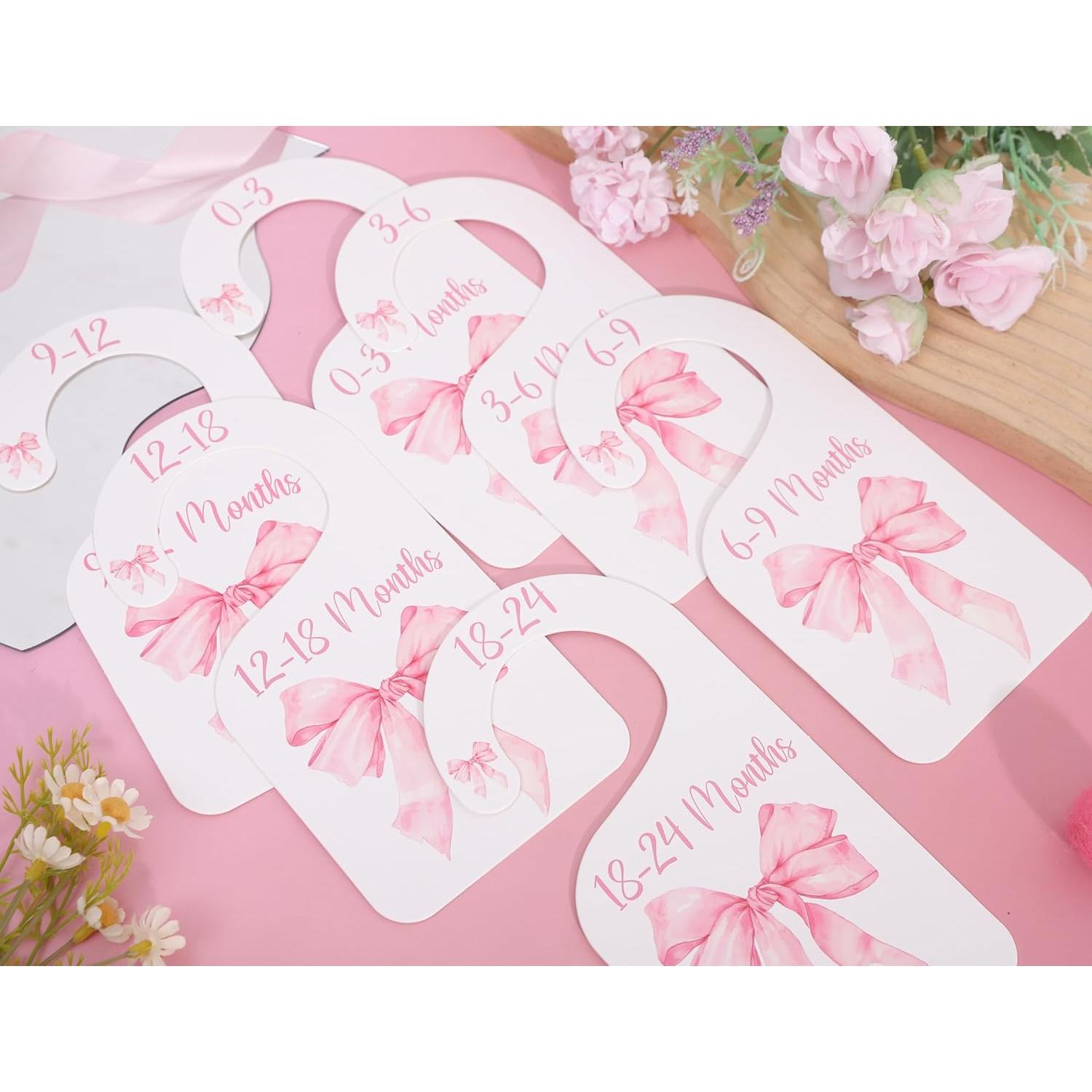 Divisores de Closet UOAOU para Bebé Niña Rosa 0-24 Meses