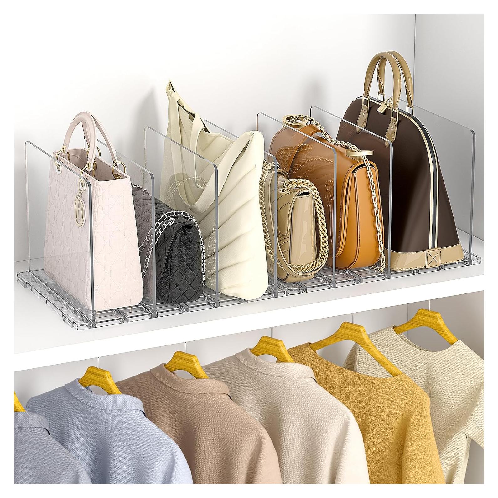 Organizador de Bolsos GoMaihe 2-Pack Ajustable Transparente