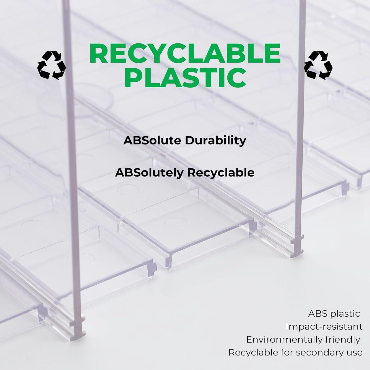 Organizador de Bolsos GoMaihe 2-Pack Ajustable Transparente