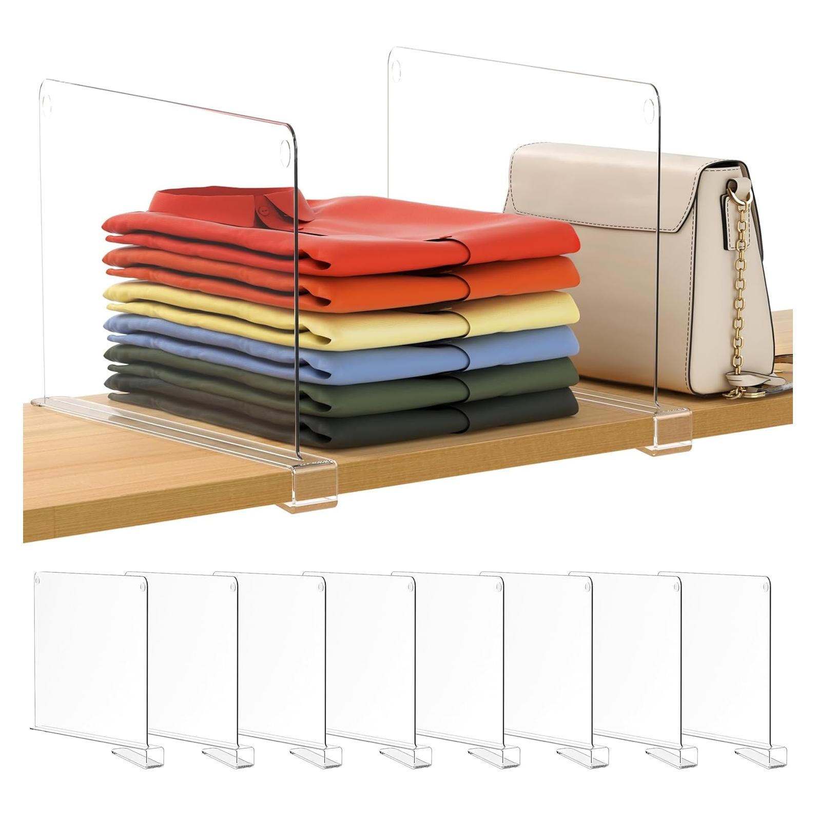 Divisores de Estante Acrílico Famyards 30.48 cm - 8 Pzs